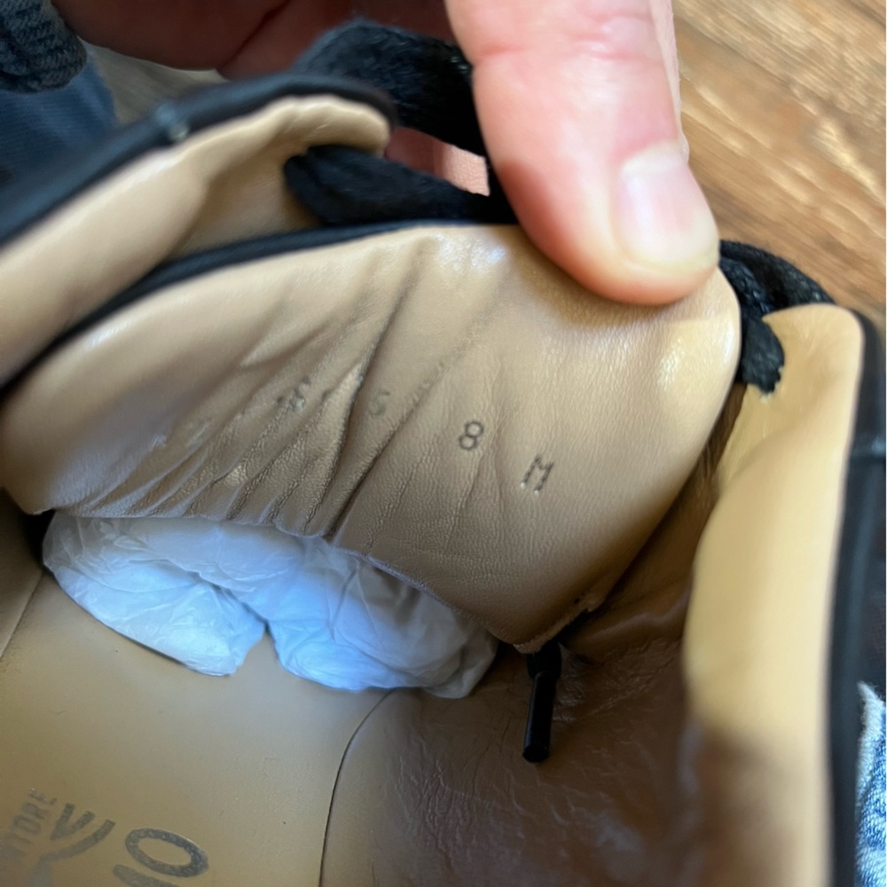 Salvatore Ferragamo Black Leather Morgan Sneakers - made in Italy, Florence - Picture 7 of 14